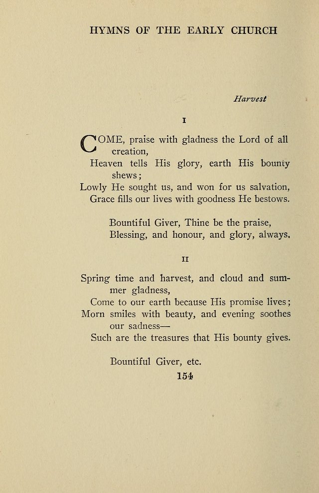 Hymns of the Early Church: translated from Greek and Latin sources; together with translations from a later period; centos and suggestions from the Greek; and several original pieces page 154