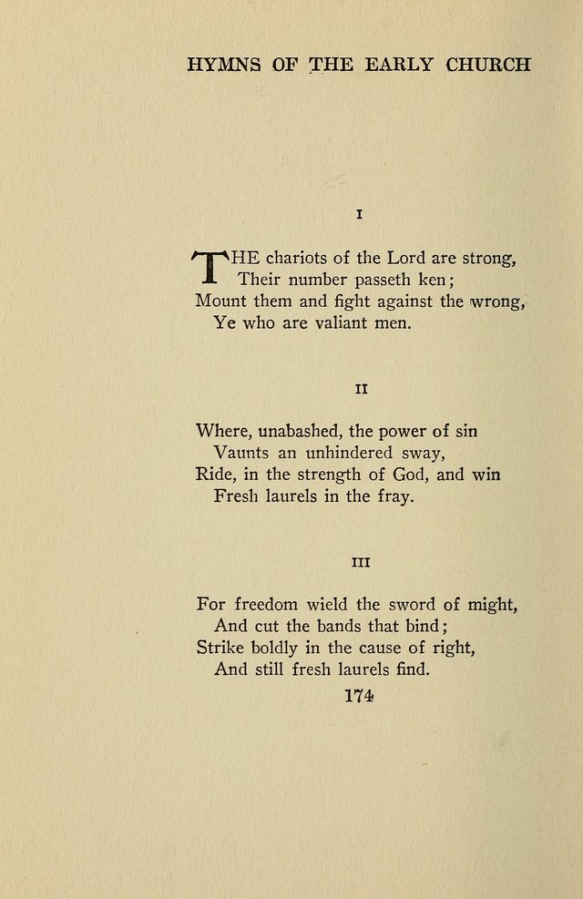 Hymns of the Early Church: translated from Greek and Latin sources; together with translations from a later period; centos and suggestions from the Greek; and several original pieces page 174