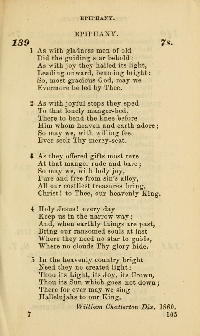 Hymns for the use of the Evangelical Lutheran Church, by the Authority of the Ministerium of Pennsylvania page 105