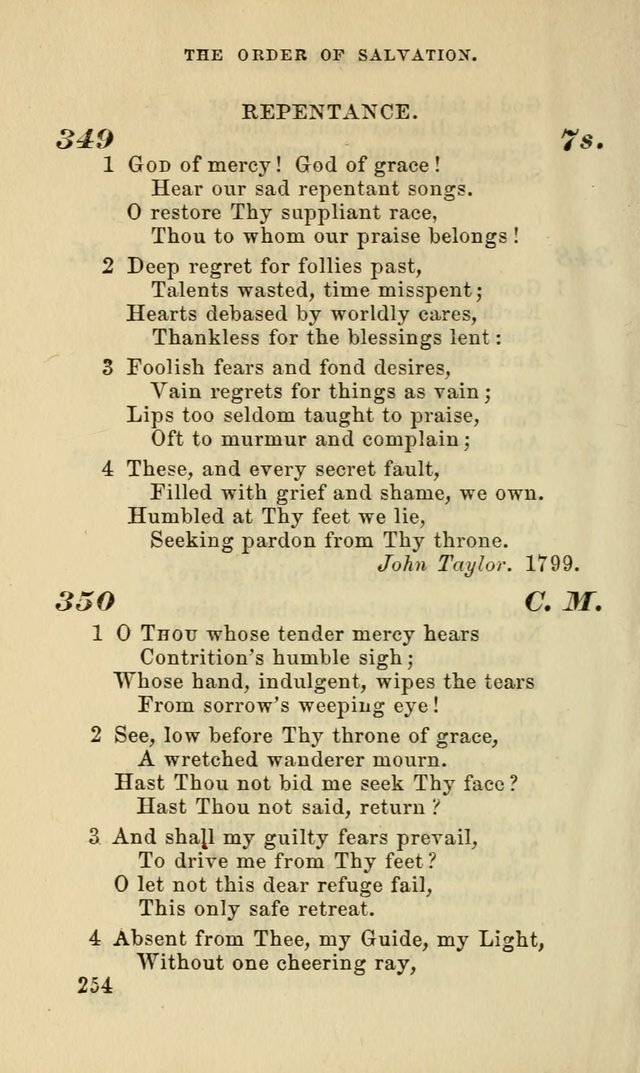 Hymns for the use of the Evangelical Lutheran Church, by the Authority of the Ministerium of Pennsylvania page 254