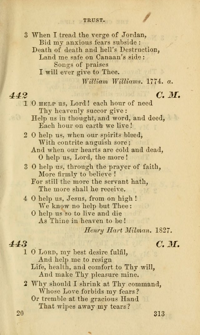 Hymns for the use of the Evangelical Lutheran Church, by the Authority of the Ministerium of Pennsylvania page 313