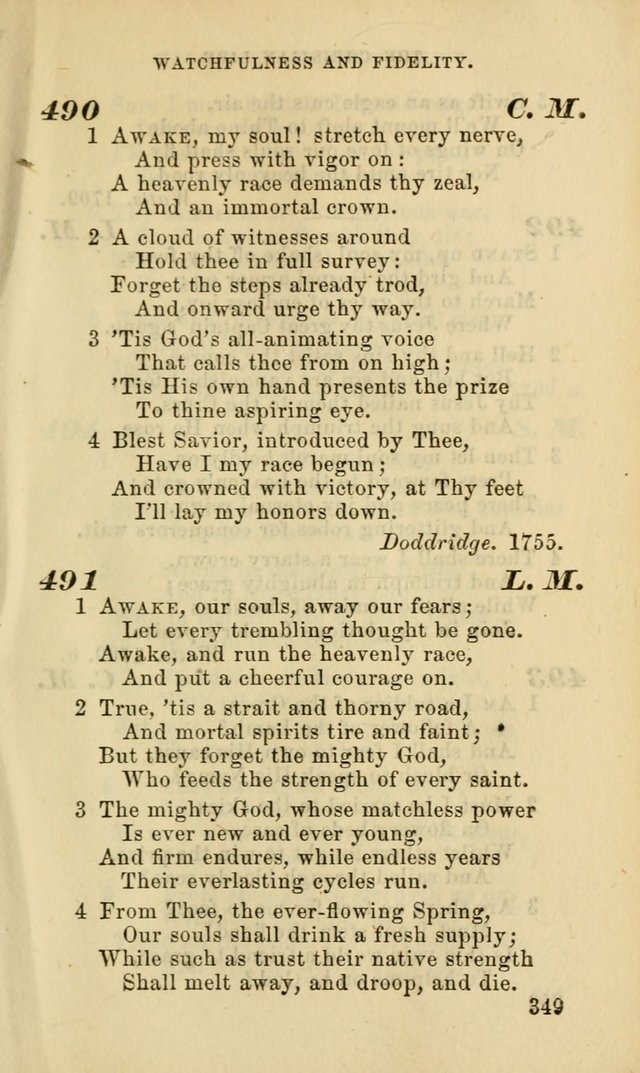 Hymns for the use of the Evangelical Lutheran Church, by the Authority of the Ministerium of Pennsylvania page 349
