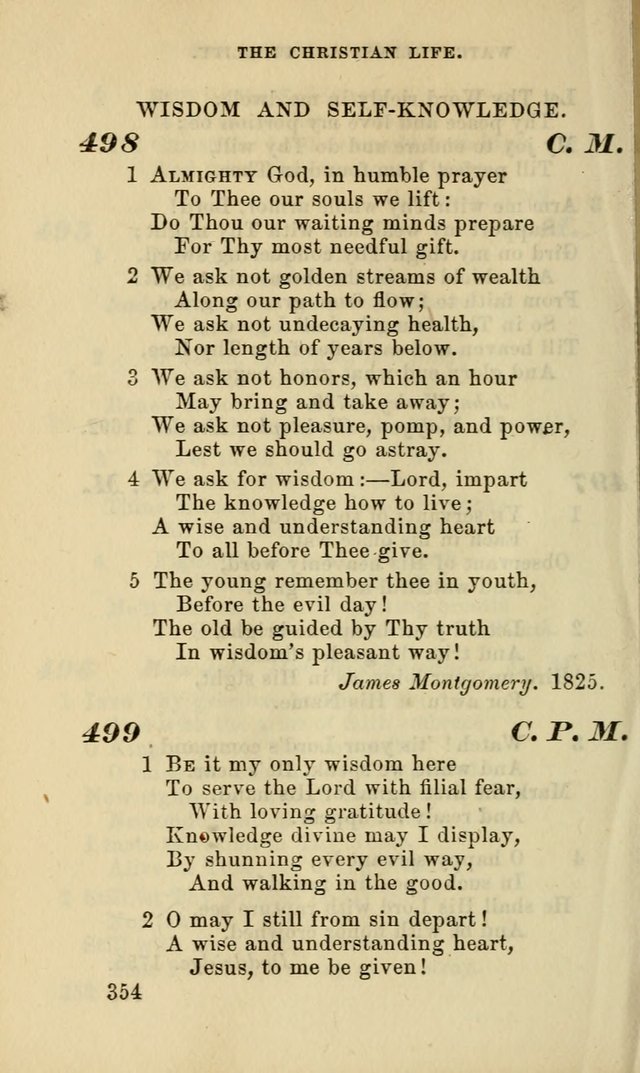 Hymns for the use of the Evangelical Lutheran Church, by the Authority of the Ministerium of Pennsylvania page 354