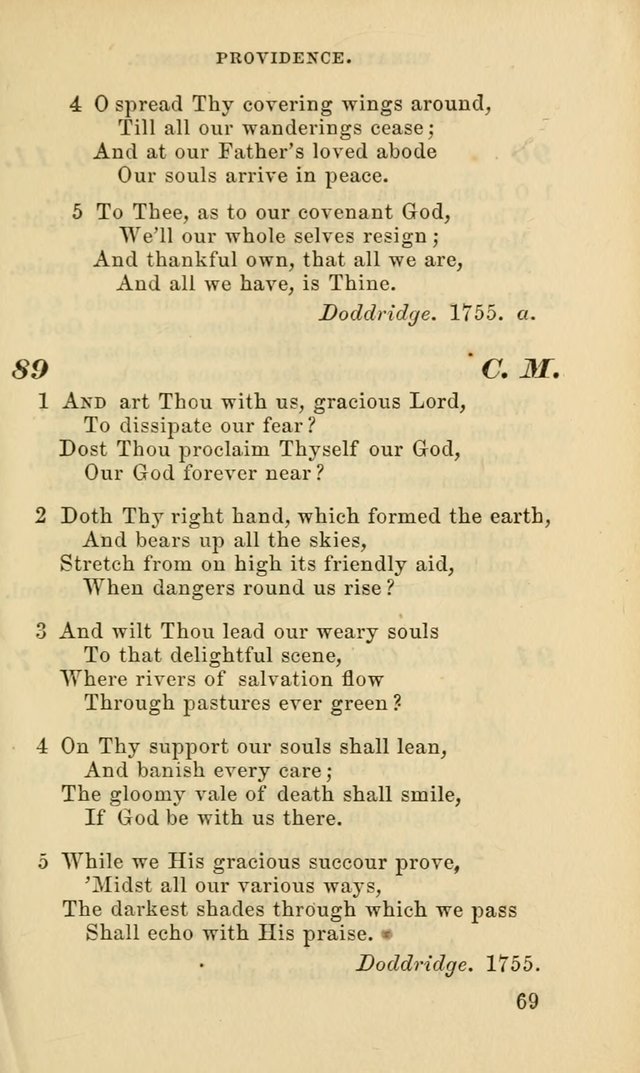Hymns for the use of the Evangelical Lutheran Church, by the Authority of the Ministerium of Pennsylvania page 69