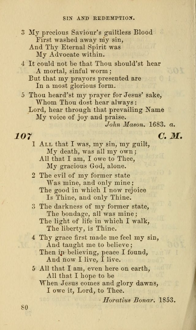 Hymns for the use of the Evangelical Lutheran Church, by the Authority of the Ministerium of Pennsylvania page 80