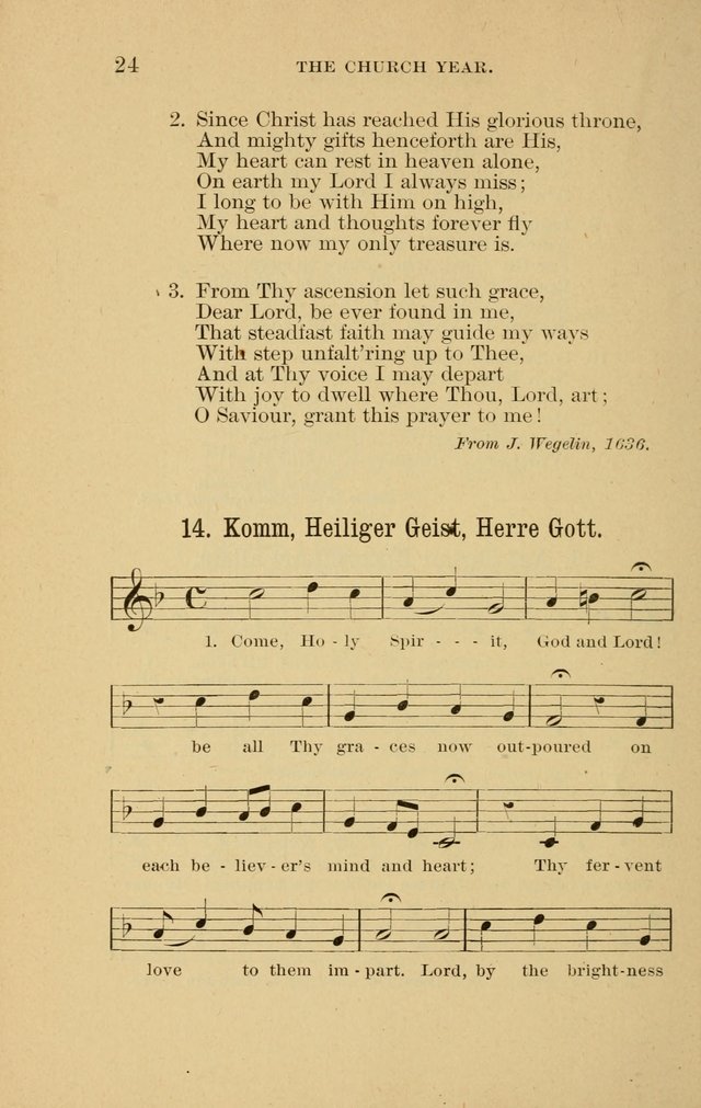 Hymns of the Evangelical Lutheran Church: for the use of English Lutheran Missions page 24