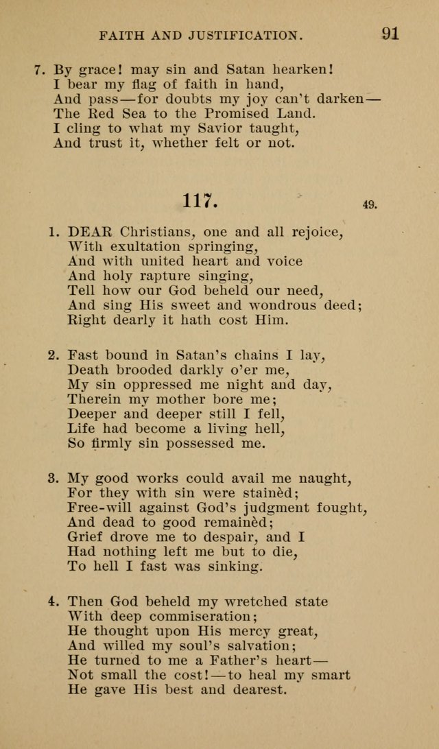 Hymnal for Evangelical Lutheran Missions page 91