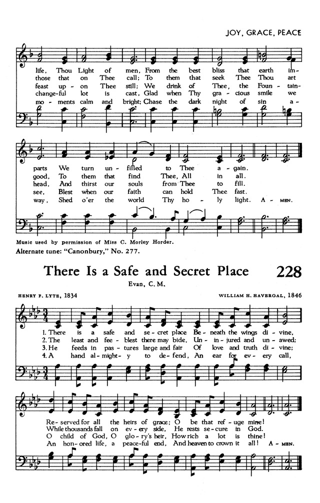 The Hymnal of The Evangelical United Brethren Church page 221