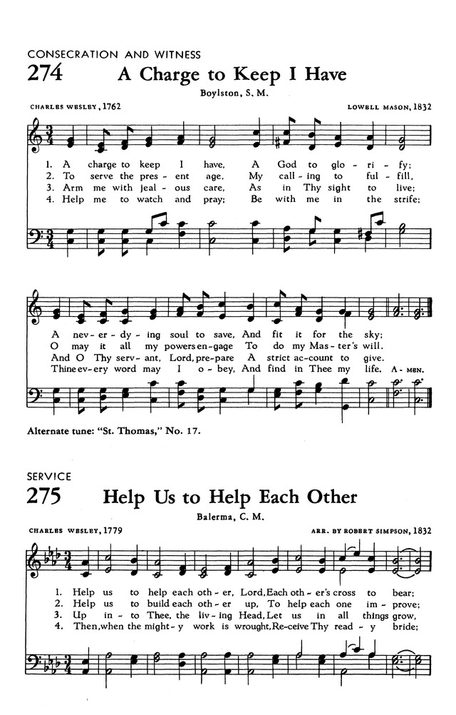 The Hymnal of The Evangelical United Brethren Church page 260
