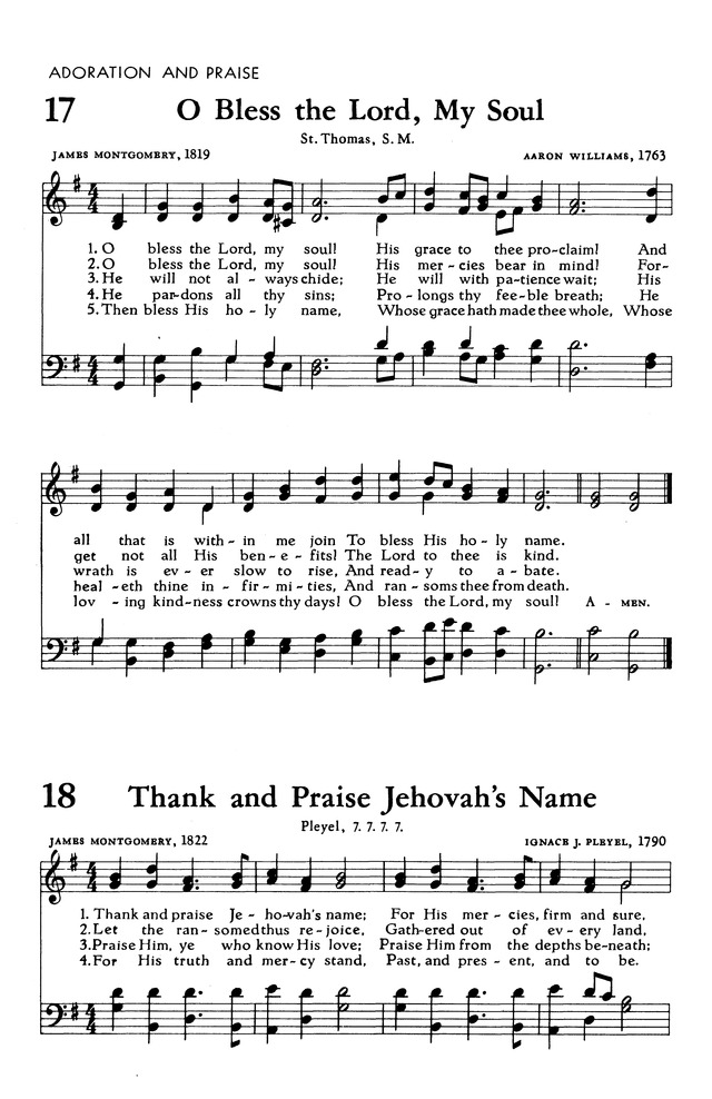 The Hymnal of The Evangelical United Brethren Church page 36