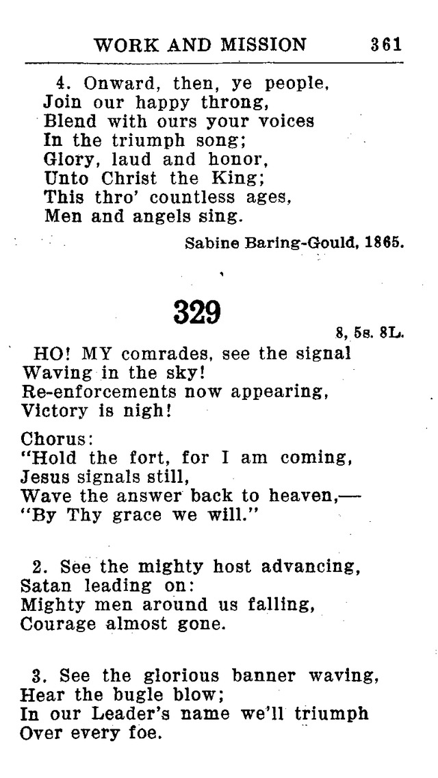 Hymnal for Church and Home (2nd ed.) page 361