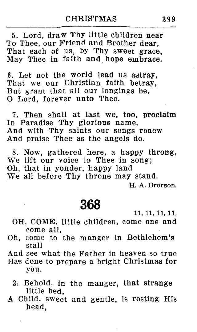 Hymnal for Church and Home (2nd ed.) page 399