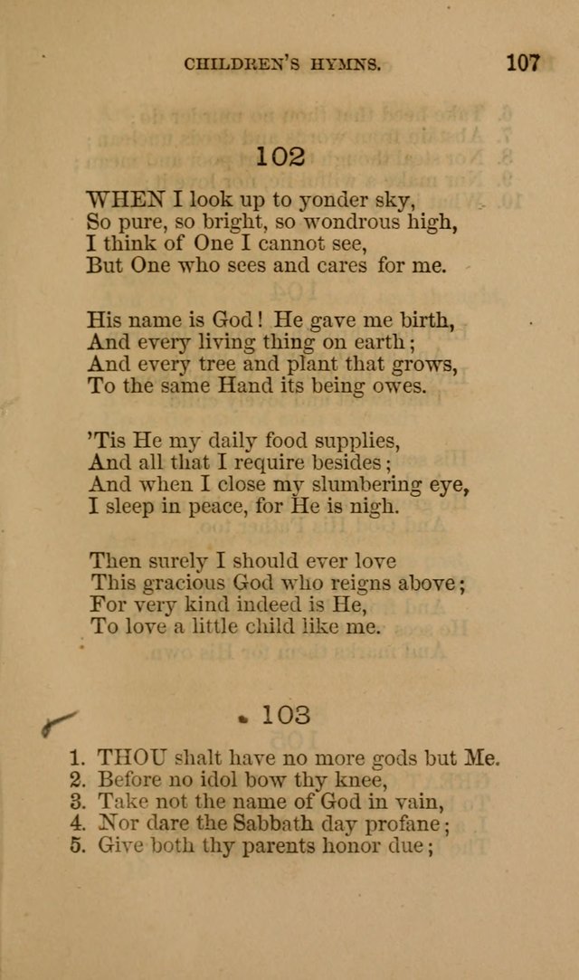 Hymns for First-Day Schools page 107