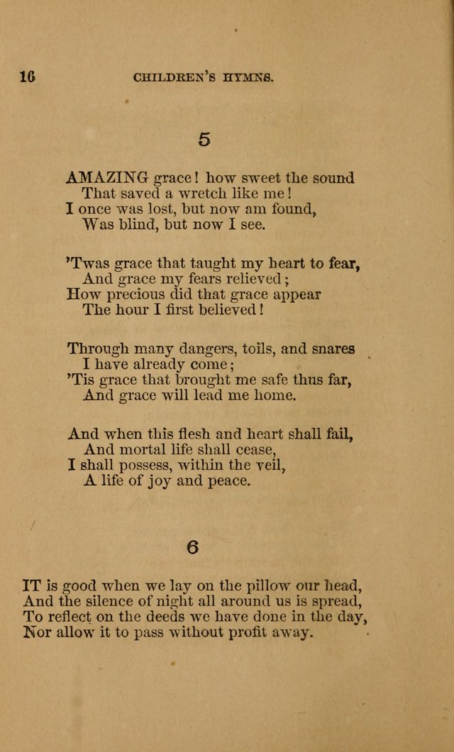 Hymns for First-Day Schools (Rev. and Enl.) page 16
