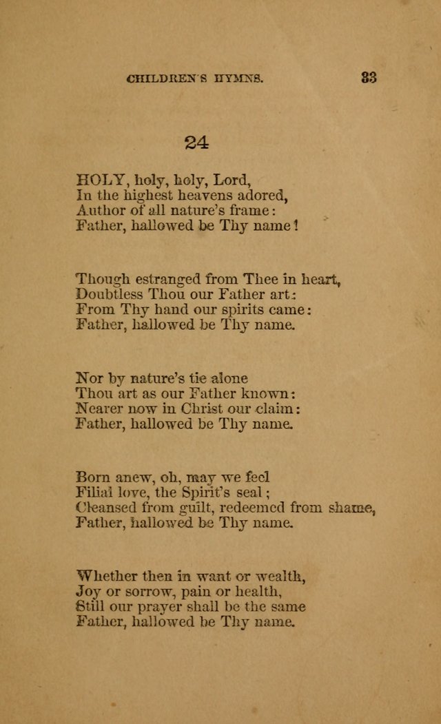 Hymns for First-Day Schools (Rev. and Enl.) page 33