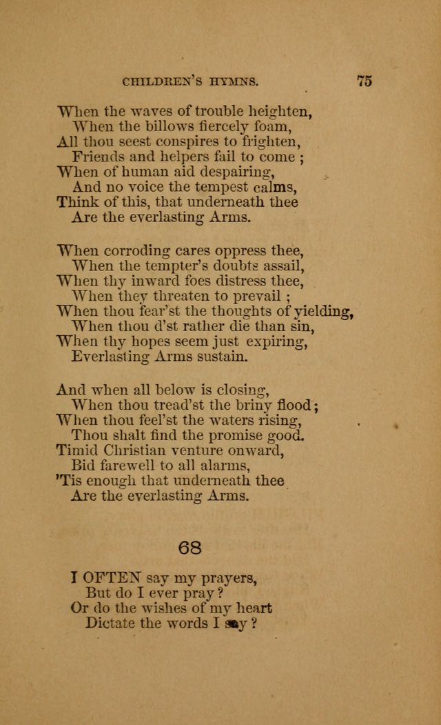 Hymns for First-Day Schools (Rev. and Enl.) page 75