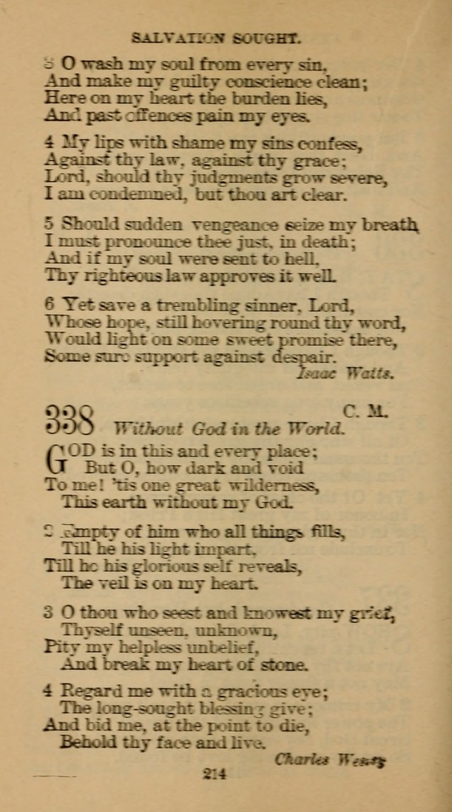 The Hymn Book of the Free Methodist Church page 216