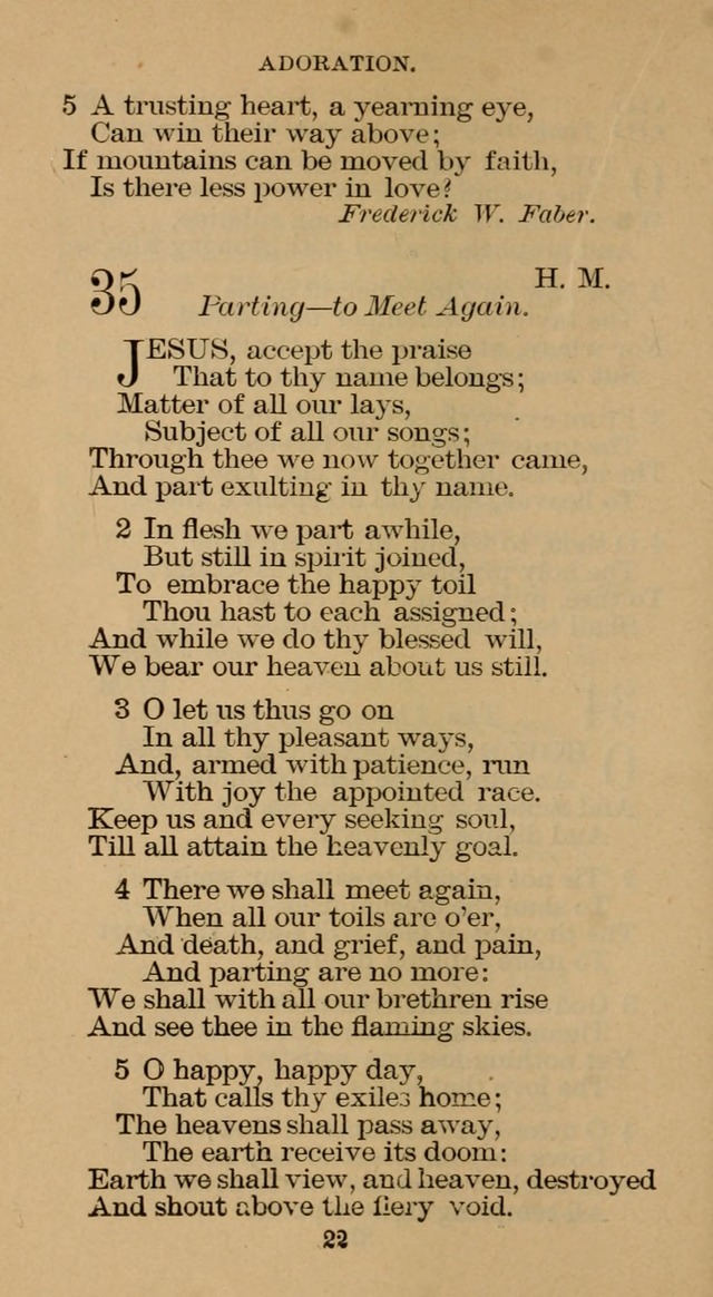 The Hymn Book of the Free Methodist Church page 22
