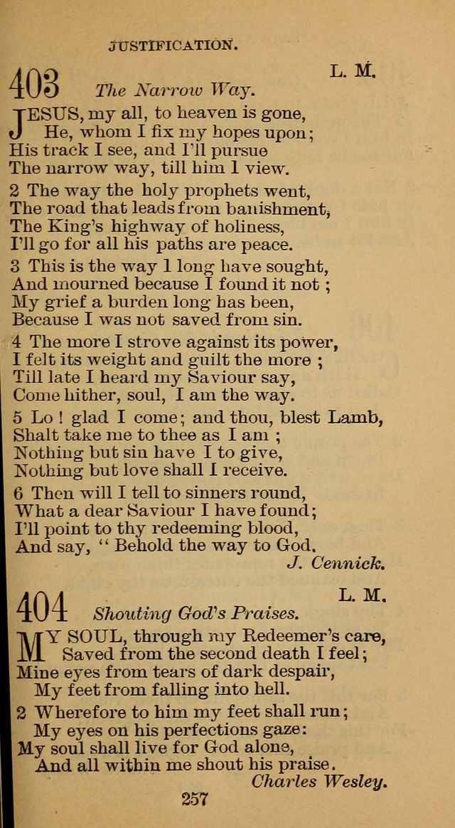 The Hymn Book of the Free Methodist Church page 259