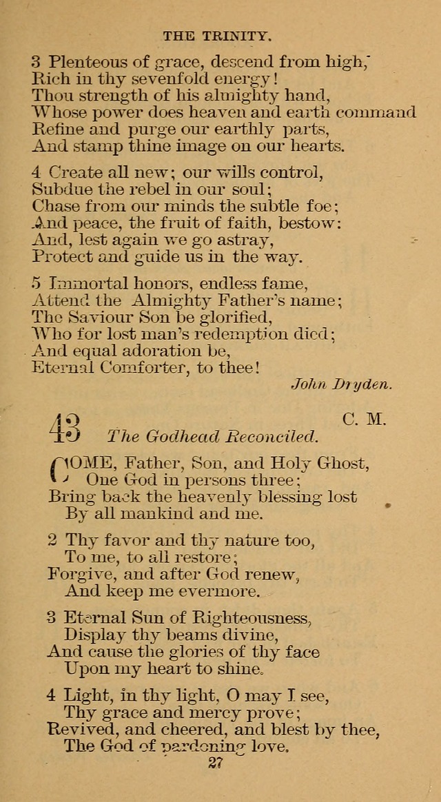 The Hymn Book of the Free Methodist Church page 27