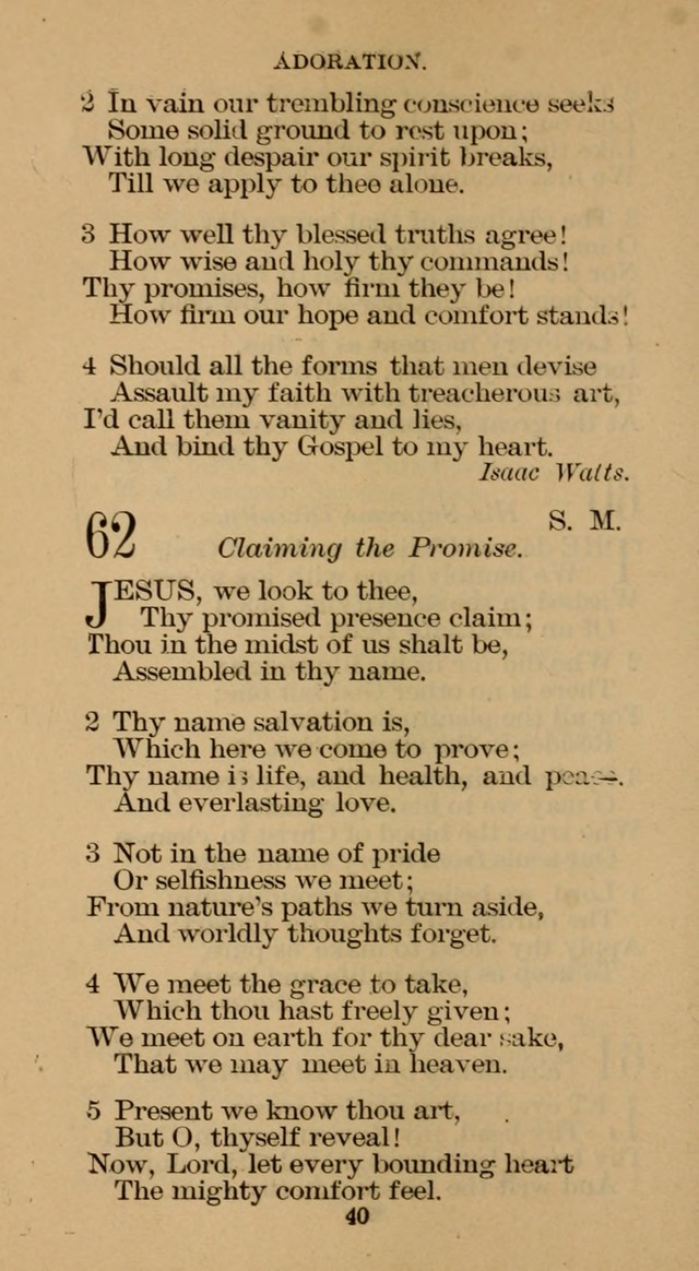 The Hymn Book of the Free Methodist Church page 40
