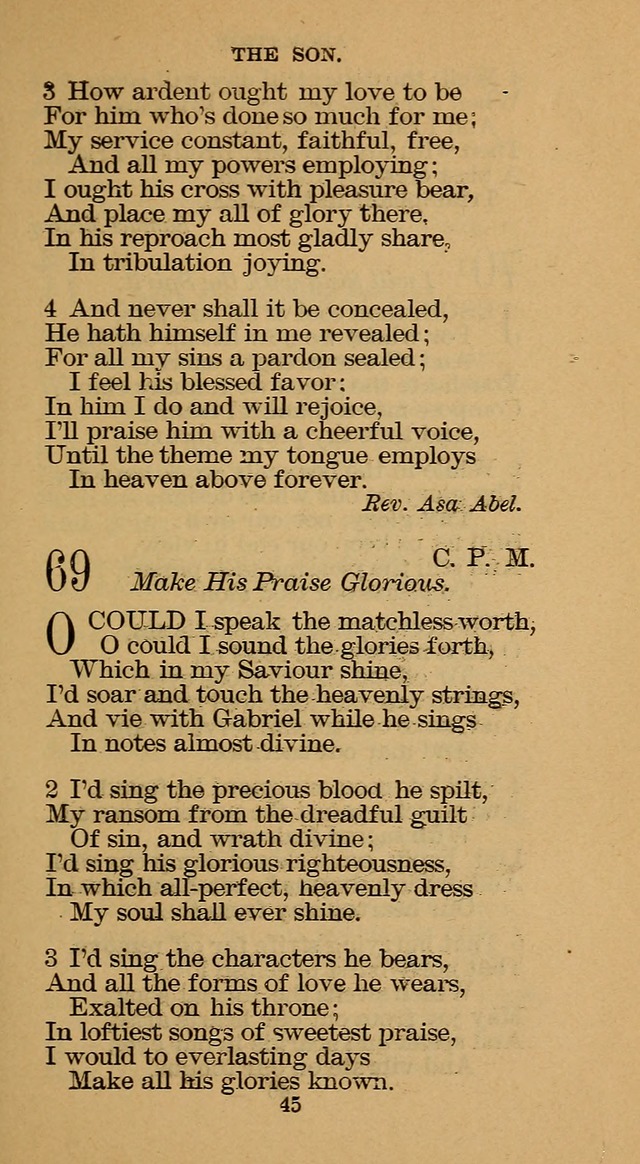 The Hymn Book of the Free Methodist Church page 45