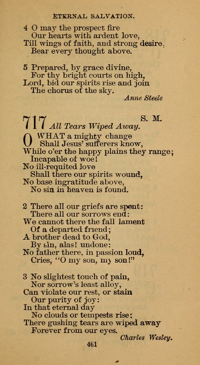 The Hymn Book of the Free Methodist Church page 463