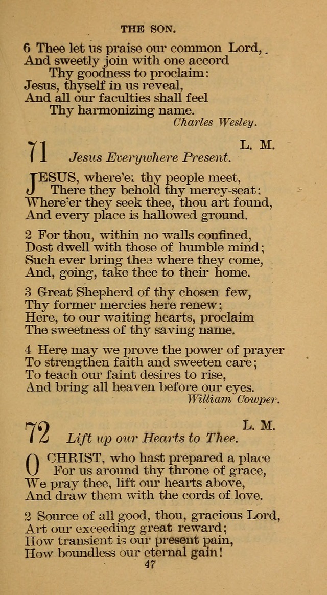 The Hymn Book of the Free Methodist Church page 47