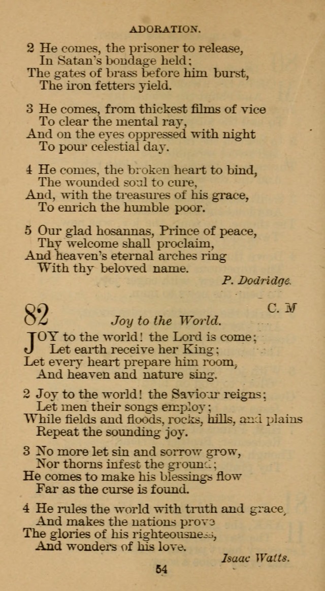 The Hymn Book of the Free Methodist Church page 54