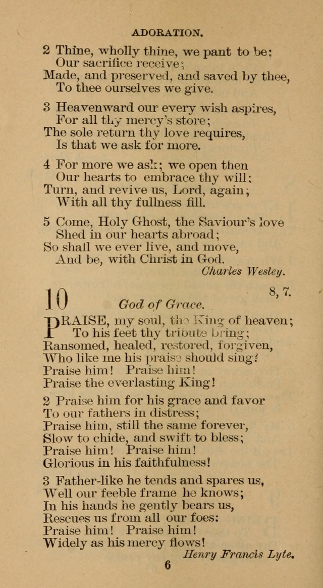 The Hymn Book of the Free Methodist Church page 6