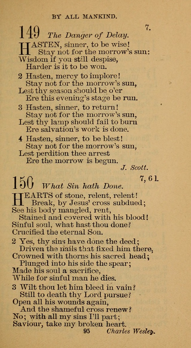 The Hymn Book of the Free Methodist Church page 97