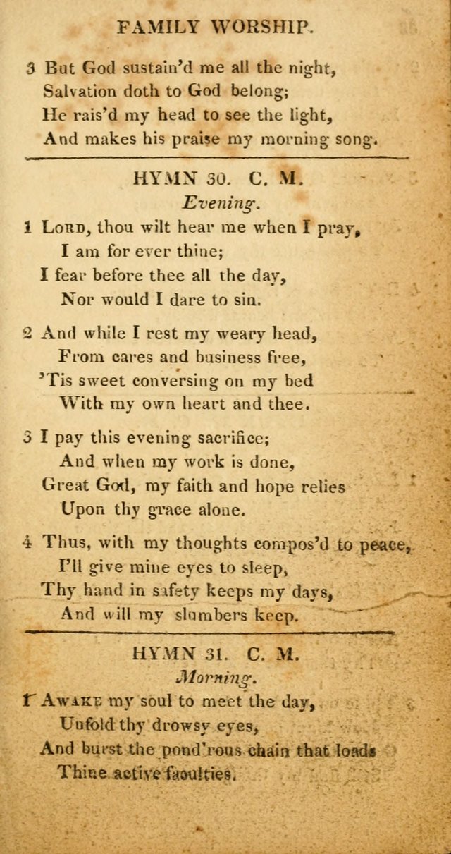 Hymns for Family Worship, with Prayers for Every Day in the Week (2nd ed.) page 37