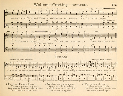 Happy Greetings: a Collection of Choice Original Hymns and Tunes page 175
