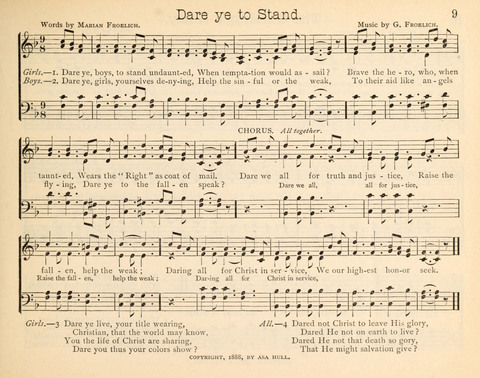 Happy Greetings: a Collection of Choice Original Hymns and Tunes page 9