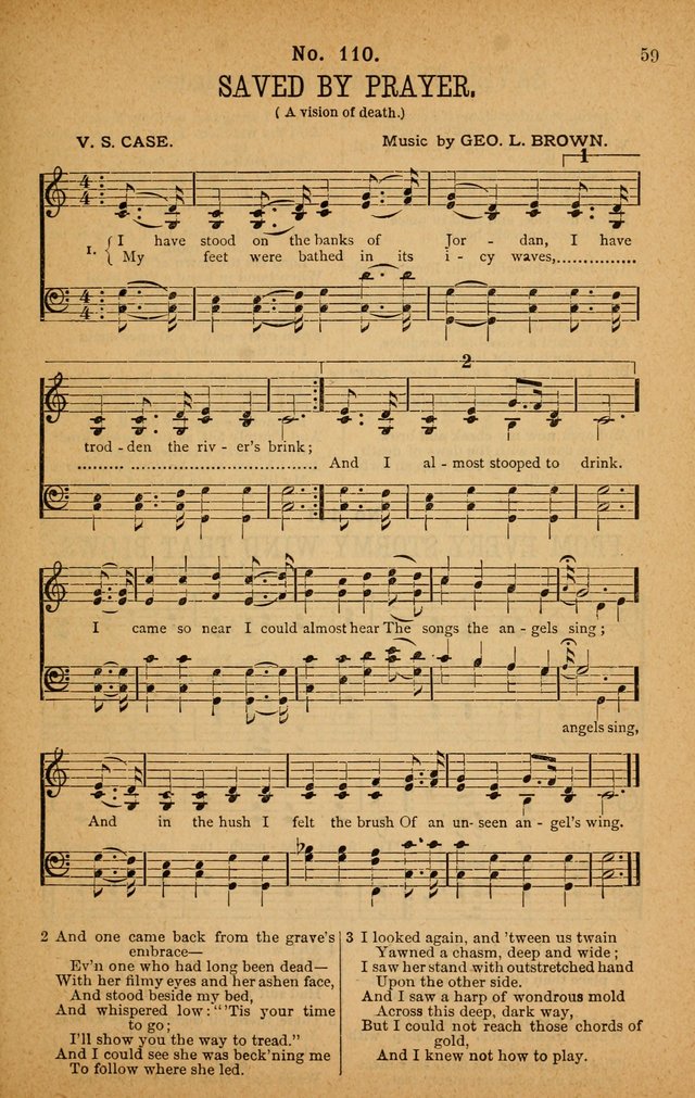 The Highway Hymnal: a choice collection of popular hymns and music, new and old. Arranged for the work in camp, convention, church and home page 59