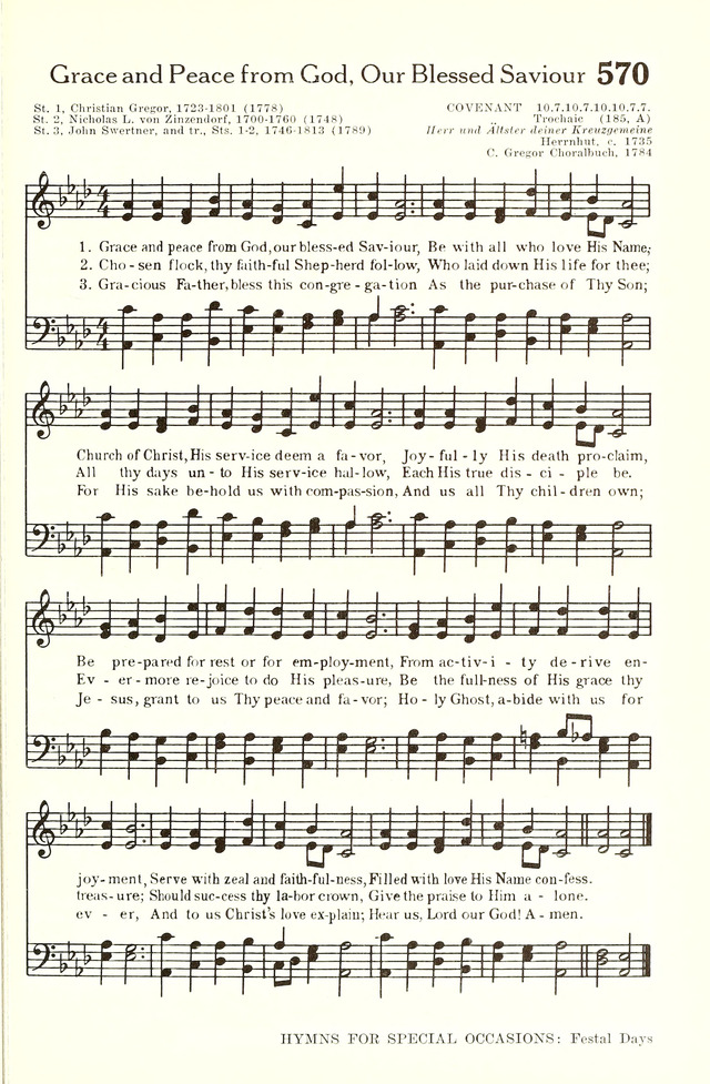 Hymnal and Liturgies of the Moravian Church page 738