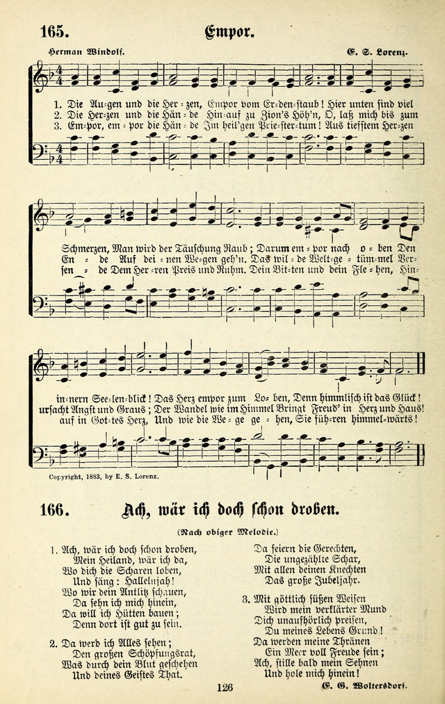 Heils-Lieder, eine Sammlung Geistlicher Lieder für Sonntagsschulen, Jugendvereine page 124