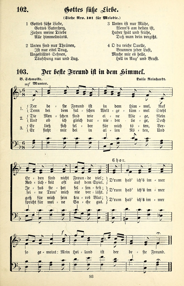 Heils-Lieder, eine Sammlung Geistlicher Lieder für Sonntagsschulen, Jugendvereine page 91