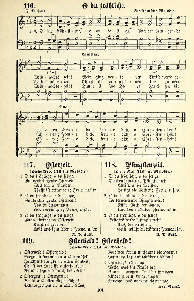 Heils-Lieder, eine Sammlung Geistlicher Lieder für Sonntagsschulen, Jugendvereine page 99