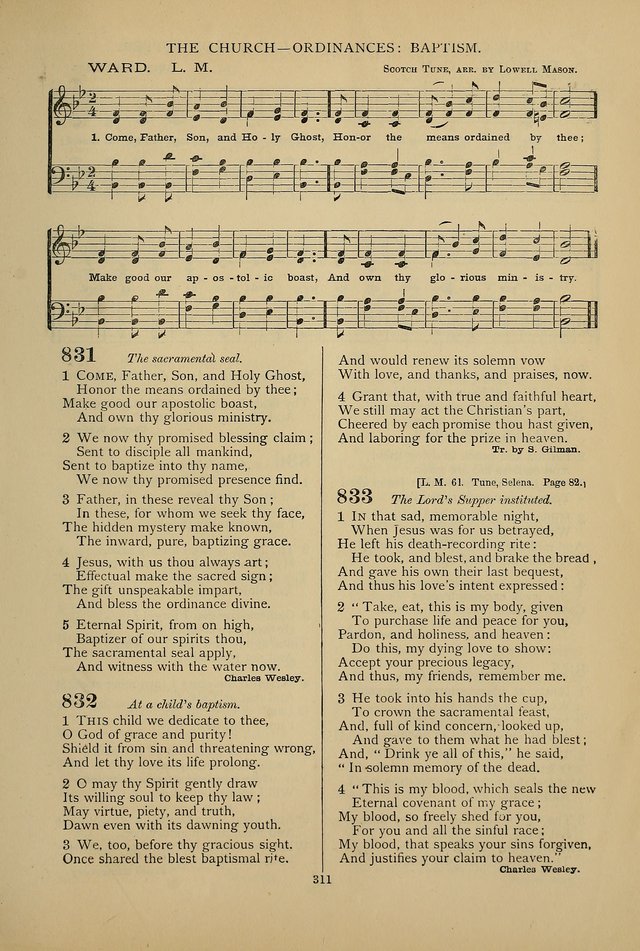 Hymnal of the Methodist Episcopal Church page 308