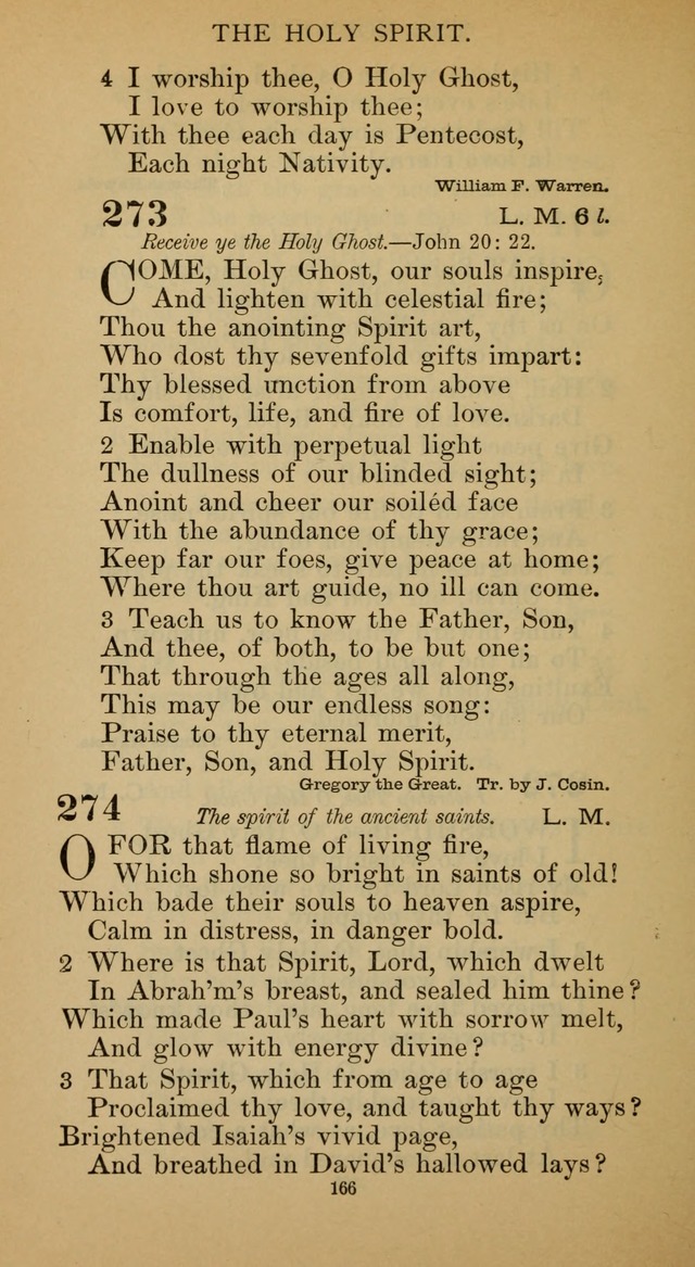 Hymnal of the Methodist Episcopal Church page 166