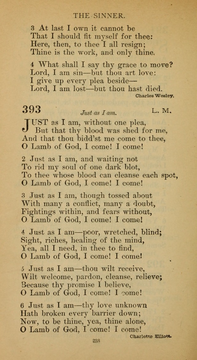 Hymnal of the Methodist Episcopal Church page 238