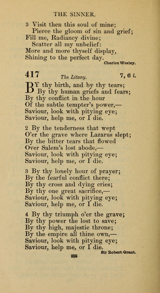 Hymnal of the Methodist Episcopal Church page 252