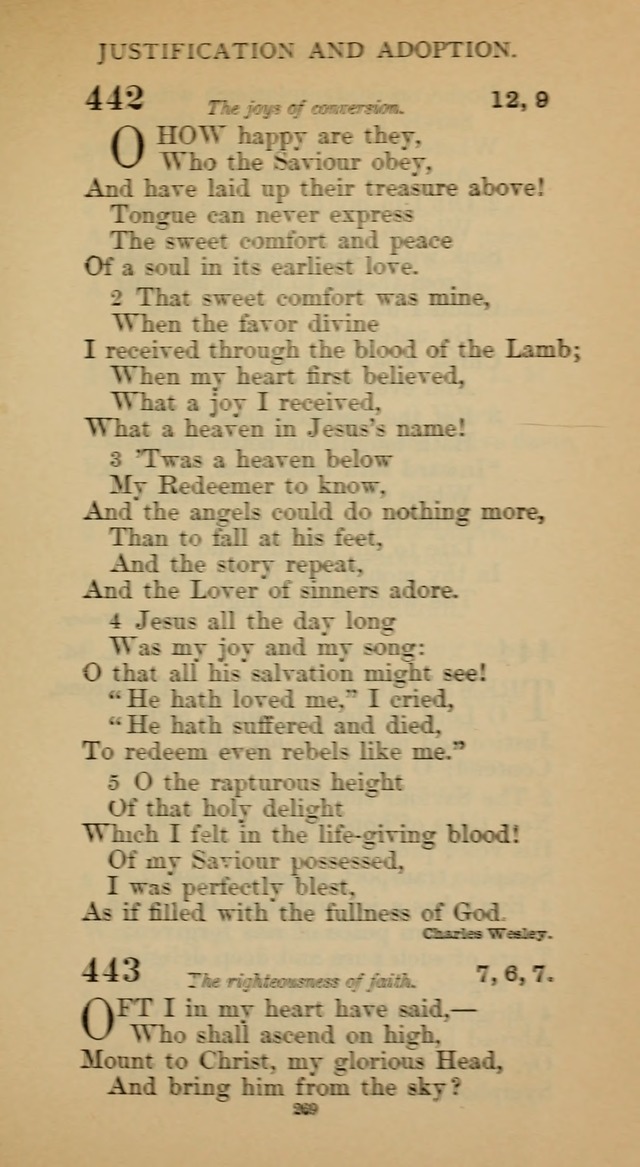 Hymnal of the Methodist Episcopal Church page 269