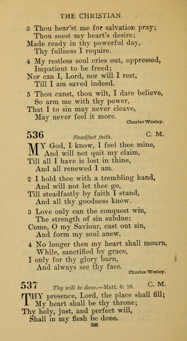 Hymnal of the Methodist Episcopal Church page 326