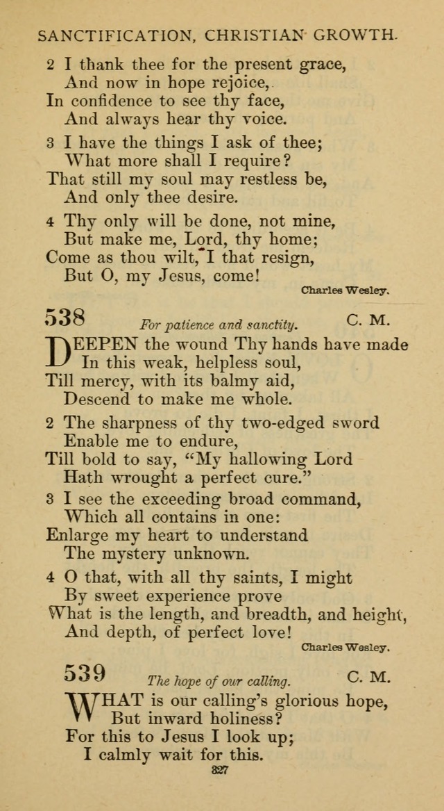 Hymnal of the Methodist Episcopal Church page 327