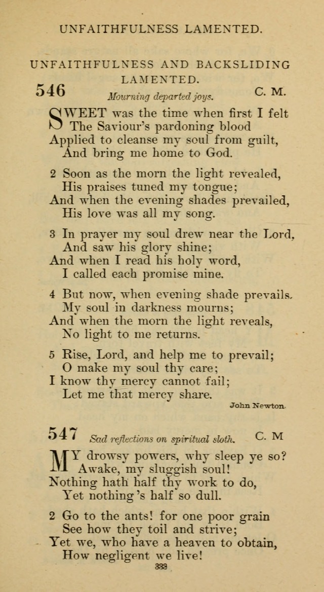 Hymnal of the Methodist Episcopal Church page 333