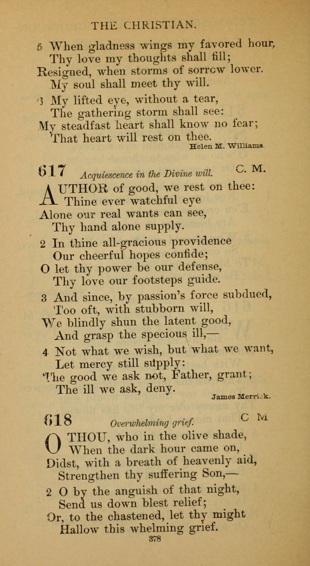 Hymnal of the Methodist Episcopal Church page 378