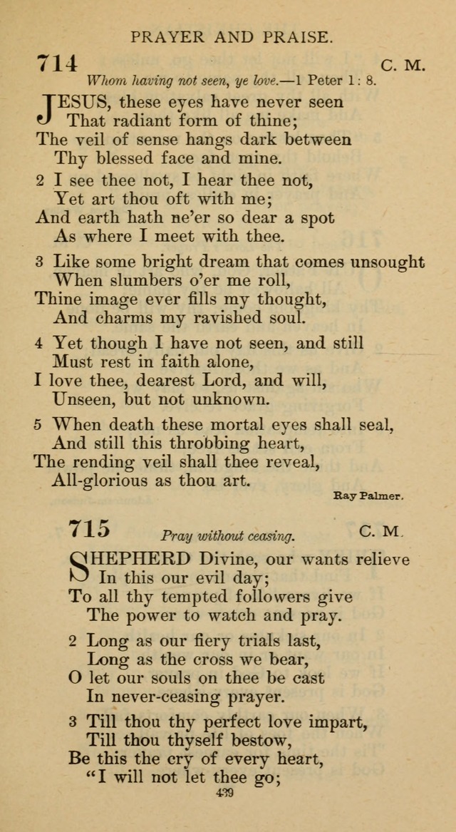 Hymnal of the Methodist Episcopal Church page 439