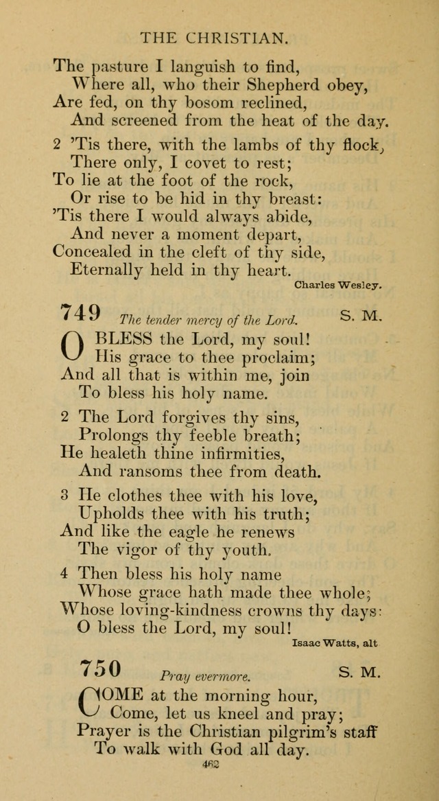 Hymnal of the Methodist Episcopal Church page 462